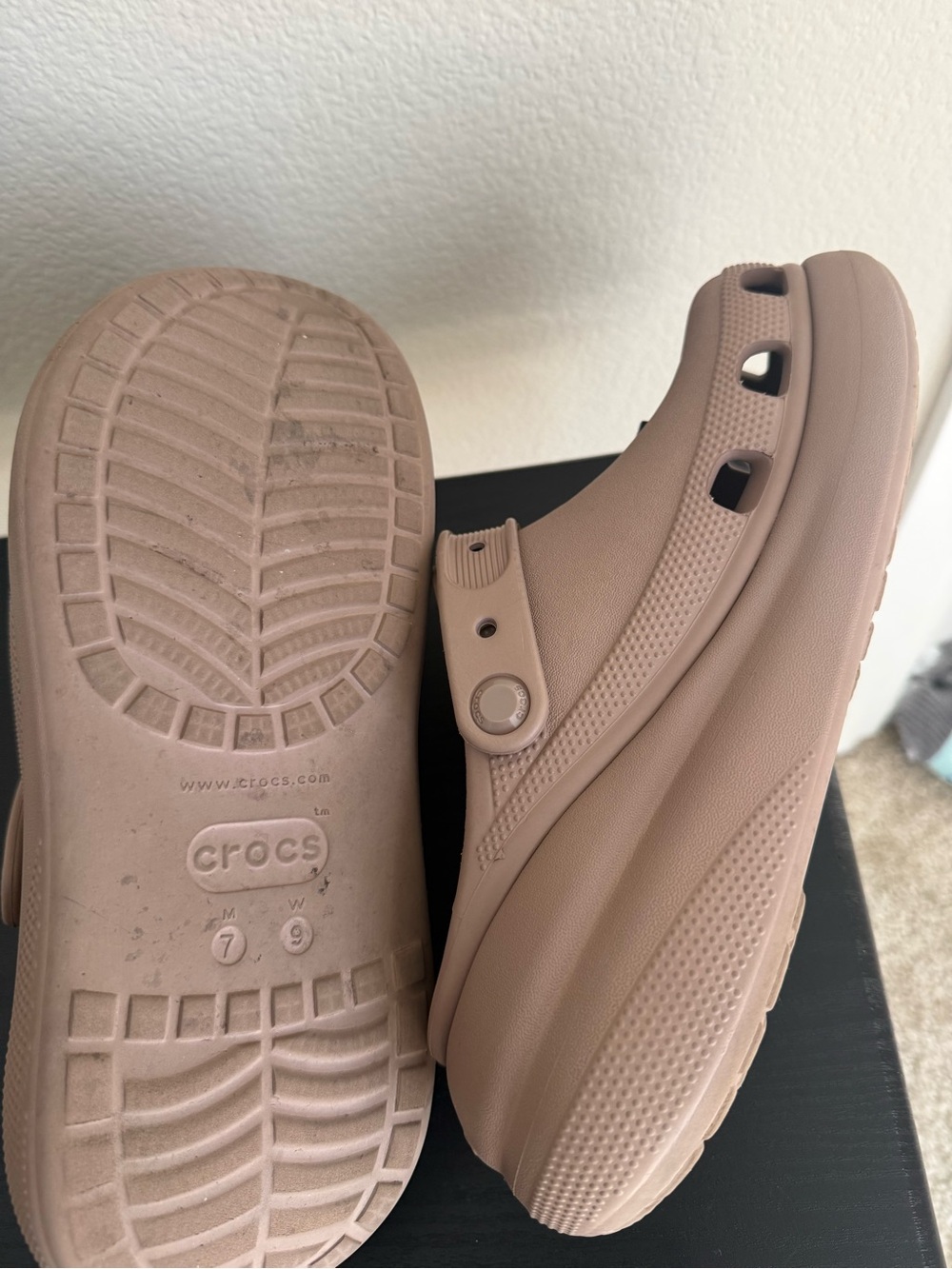 CROCS Classic Clog in Taupe with Colorful Jibbitz - Picture 5 of 5